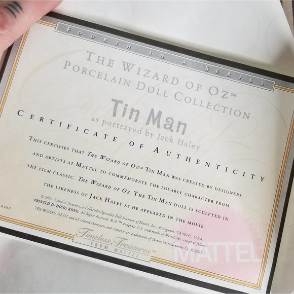 The Wizard Of Oz Vintage Porcelain Tin Man Doll - Picture 9 of 13